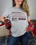 Christian by Deed, Not Word